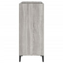 Plattenschrank Grau Sonoma 84,5X38X89 Cm Holzwerkstoff