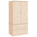 Kleiderschrank Alta 90X55X170 Cm Massivholz Kiefer
