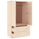 Kleiderschrank Alta 90X55X170 Cm Massivholz Kiefer