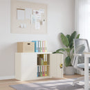 Aktenschrank Mit 2 Türen Grau 90 Cm Stahl
