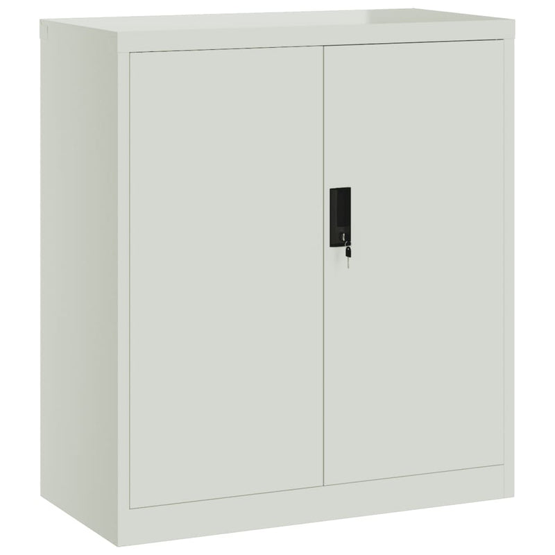 Aktenschrank Hellgrau 79x40x90 cm Stahl