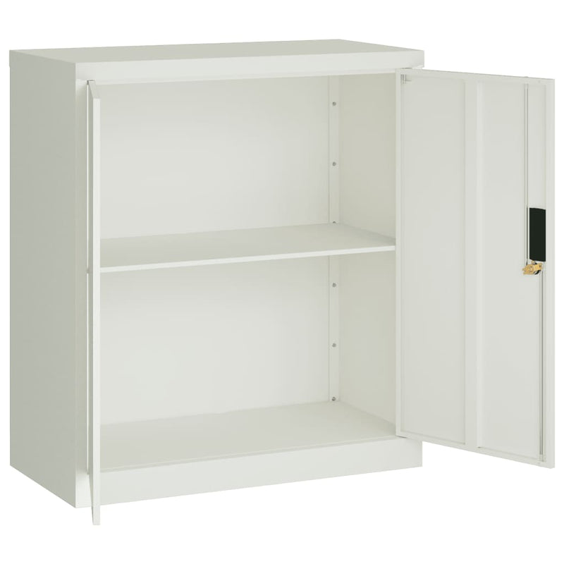 Aktenschrank Hellgrau 79x40x90 cm Stahl