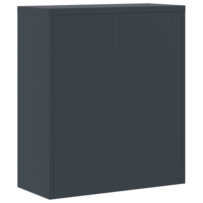 Aktenschrank Anthrazit 90x40x105 cm Stahl