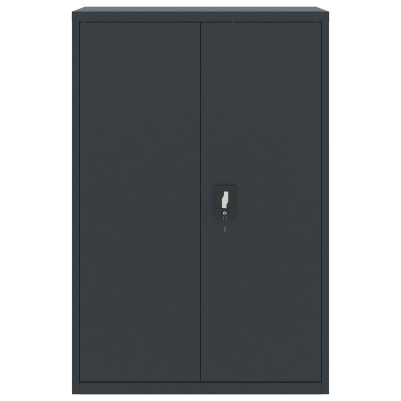 Aktenschrank Anthrazit 90x40x140 cm Stahl