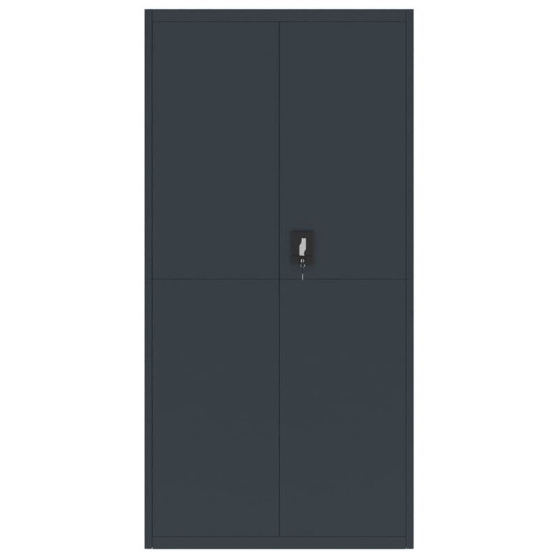 Aktenschrank Anthrazit 90x40x180 cm Stahl