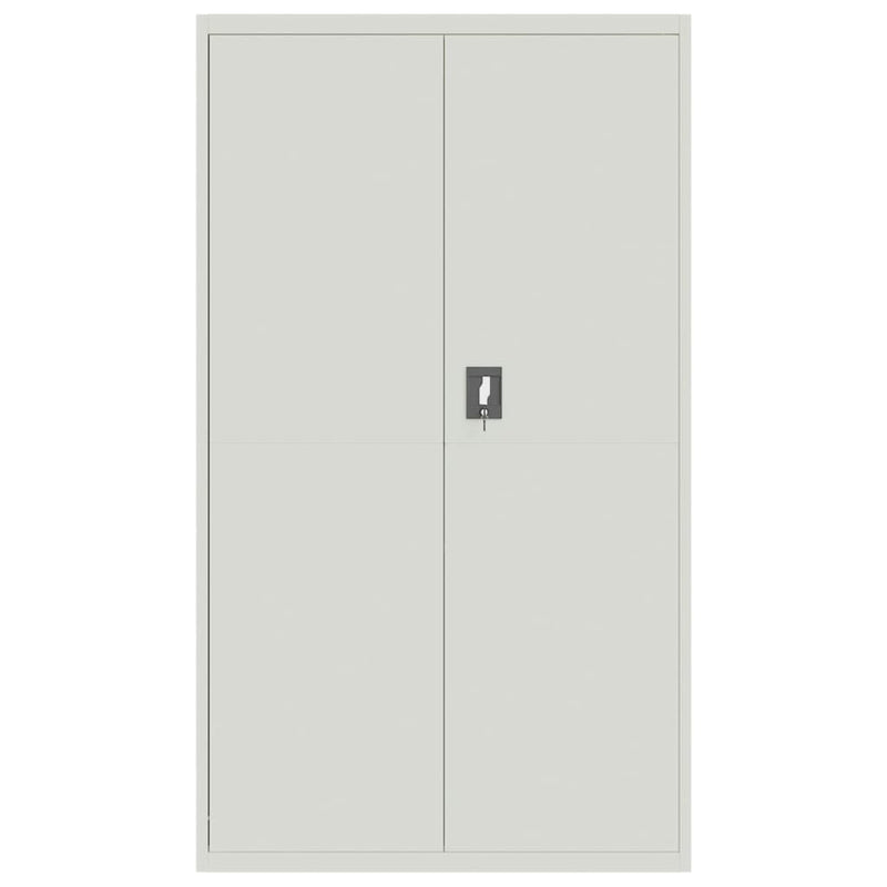 Aktenschrank Hellgrau 105x40x180 cm Stahl