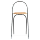 3-Tlg. Bar-Set Grau Und Braun Holzwerkstoff Und Eisen