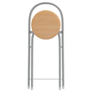 3-Tlg. Bar-Set Grau Und Braun Holzwerkstoff Und Eisen