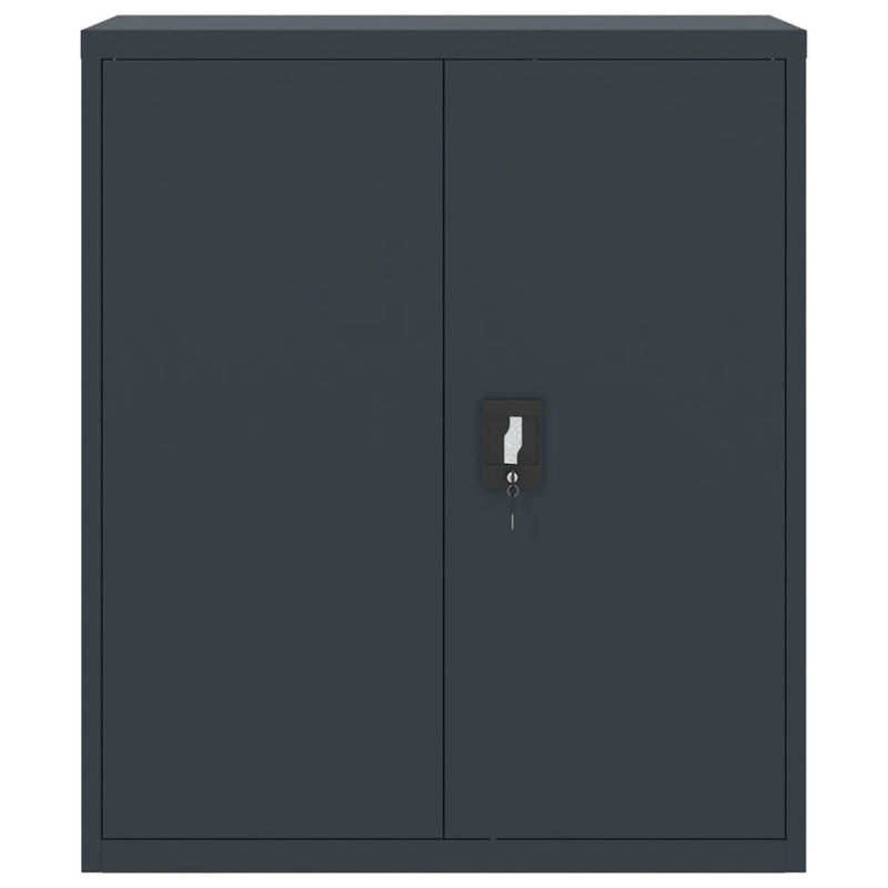 Aktenschrank Anthrazit 90x40x145 cm Stahl