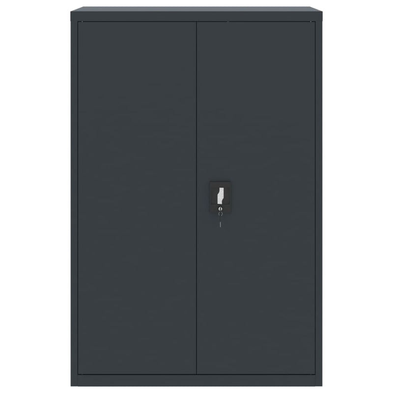 Aktenschrank Anthrazit 90x40x180 cm Stahl