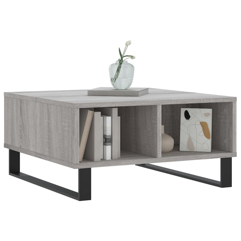 Couchtisch Grau Sonoma 60x60x30 cm Holzwerkstoff