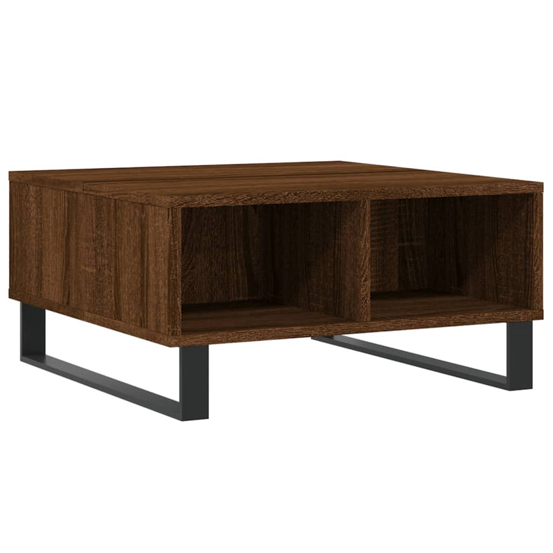 Couchtisch Braun Eichen-Optik 60x60x30 cm Holzwerkstoff