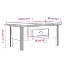 Couchtisch Bodo 100X55X46 Cm Massivholz Kiefer