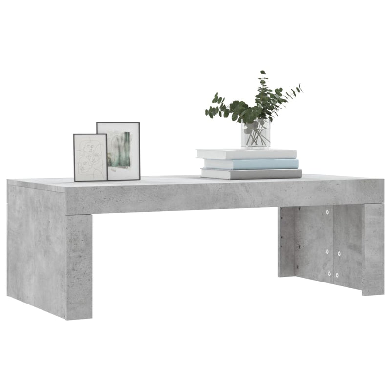 Couchtisch Betongrau 102x50x36 cm Holzwerkstoff