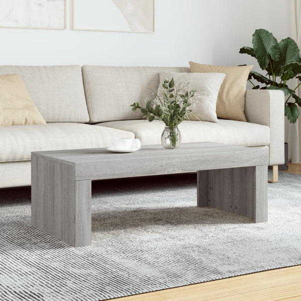 Couchtisch Grau Sonoma 102x50x36 cm Holzwerkstoff