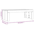 Couchtisch Braun Eichen-Optik 102X50X36 Cm Holzwerkstoff