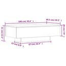 Couchtisch 100X49,5X31 Cm Holzwerkstoff
