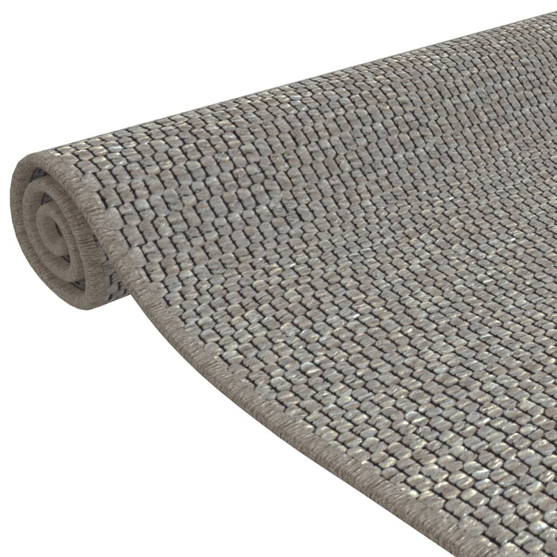 Teppichläufer Sisal-Optik Silbern 50x150 cm