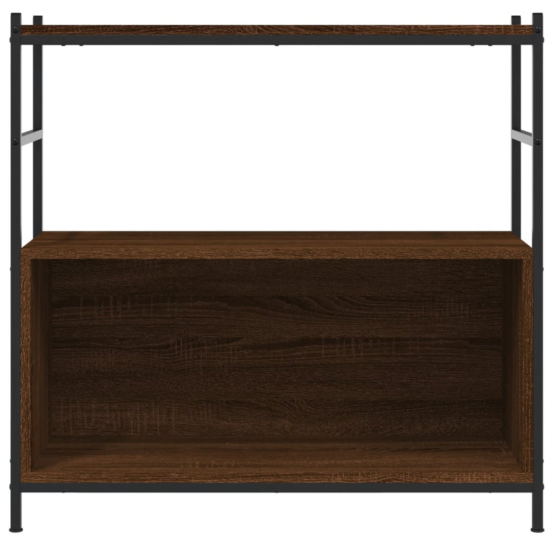 Bücherregal Braun Eichen-Optik 80x30x78,5cm Holzwerkstoff Eisen