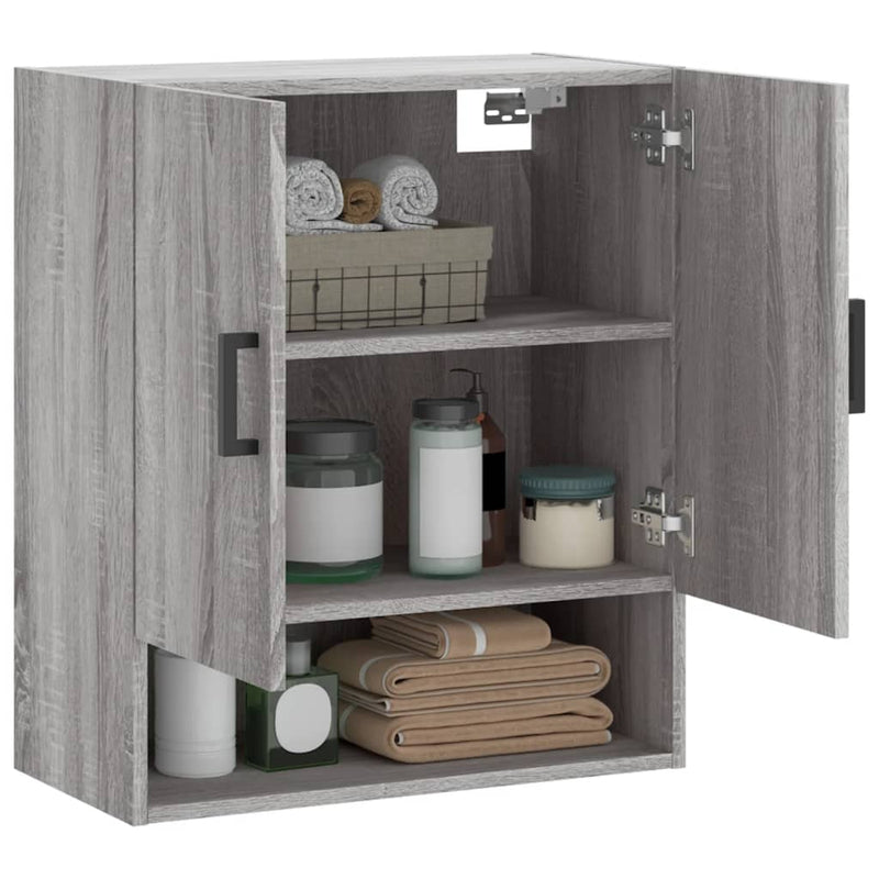 Wandschrank Grau Sonoma 60x31x70 cm Holzwerkstoff