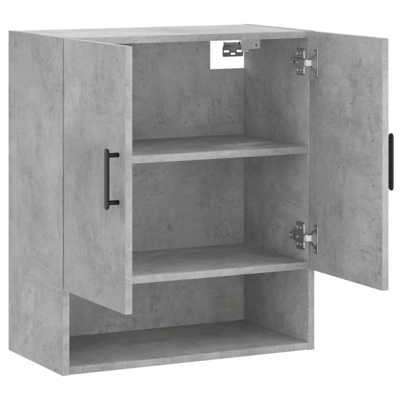 Wandschrank Betongrau 60x31x70 cm Holzwerkstoff