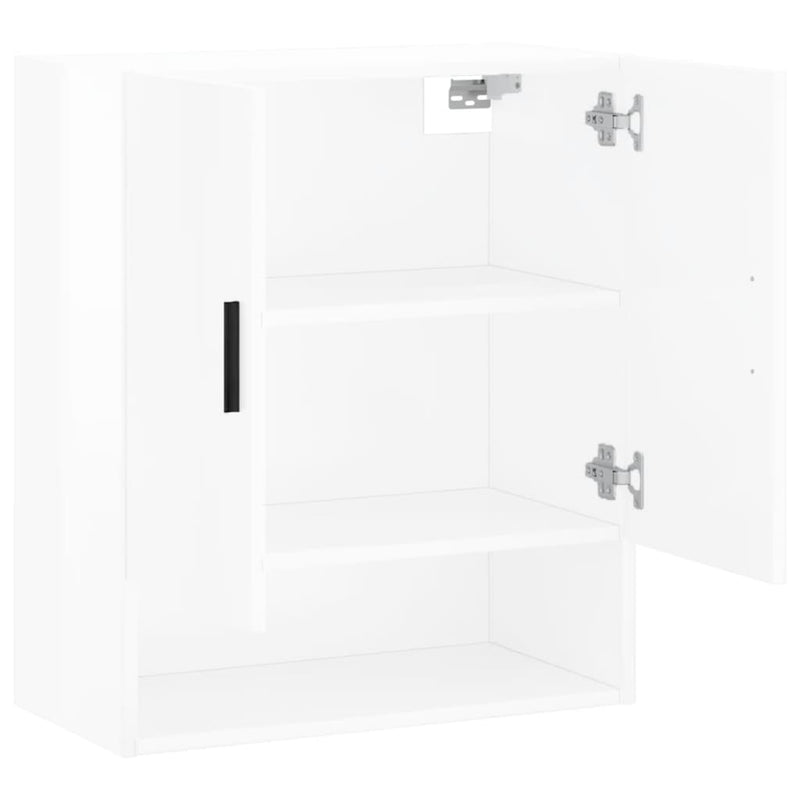 Wandschrank Hochglanz-Weiß 60x31x70 cm Holzwerkstoff