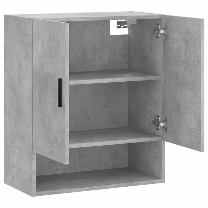 Wandschrank Betongrau 60x31x70 cm Holzwerkstoff