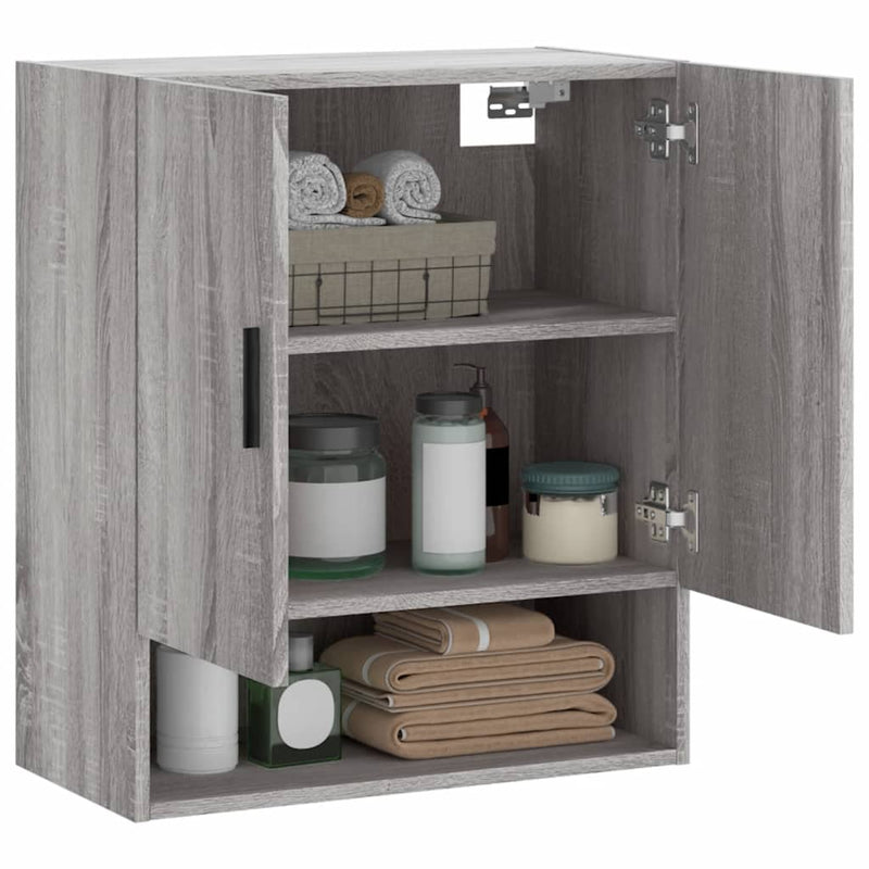 Wandschrank Grau Sonoma 60x31x70 cm Holzwerkstoff