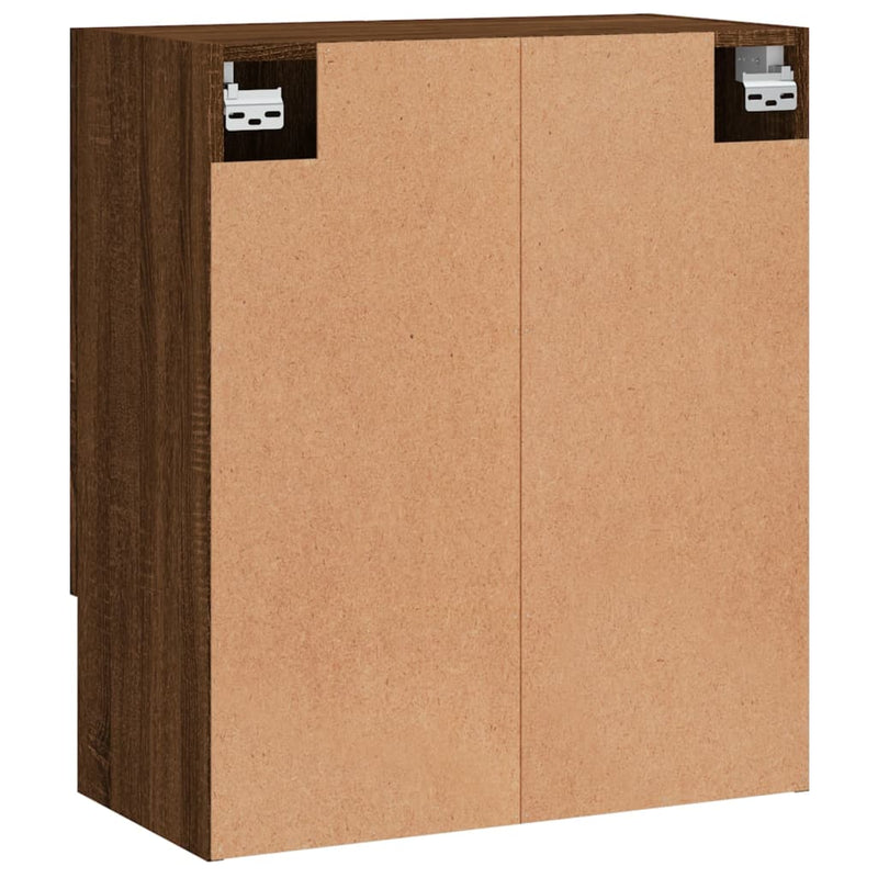 Wandschrank Braun Eichen-Optik 60x31x70 cm Holzwerkstoff