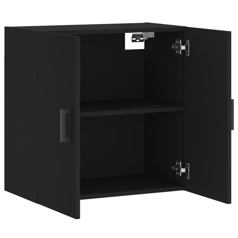 Wandschrank Schwarz 60x31x60 cm Holzwerkstoff