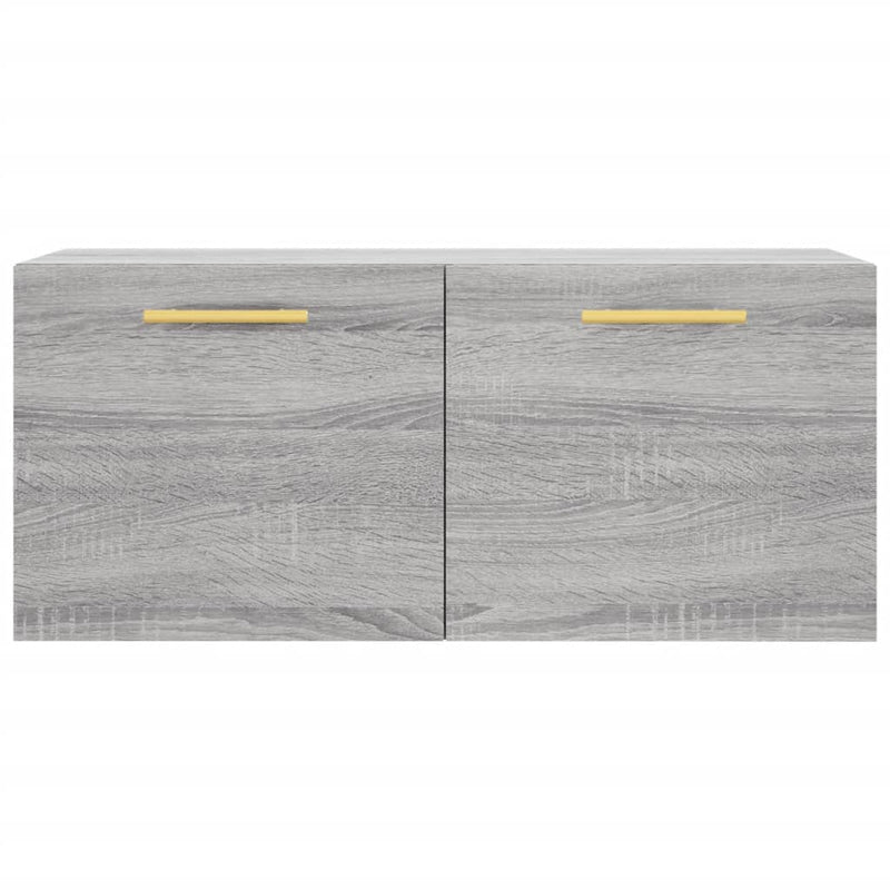 Wandschrank Grau Sonoma 80x36,5x35 cm Holzwerkstoff