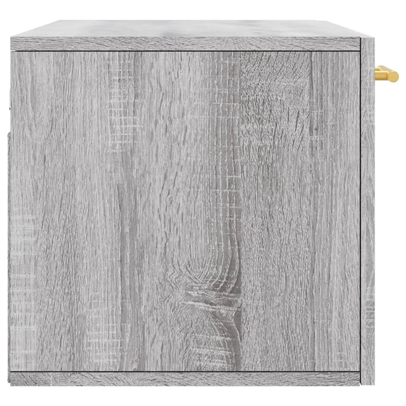 Wandschrank Grau Sonoma 80x36,5x35 cm Holzwerkstoff