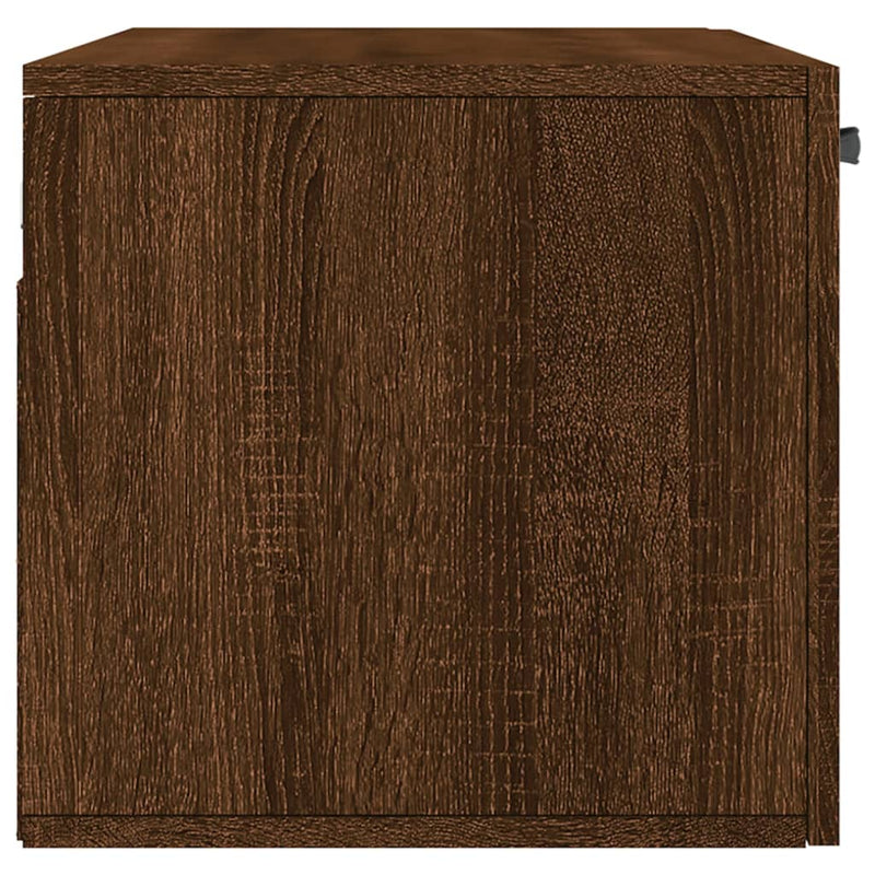 Wandschrank Braun Eichen-Optik 80x36,5x35 cm Holzwerkstoff