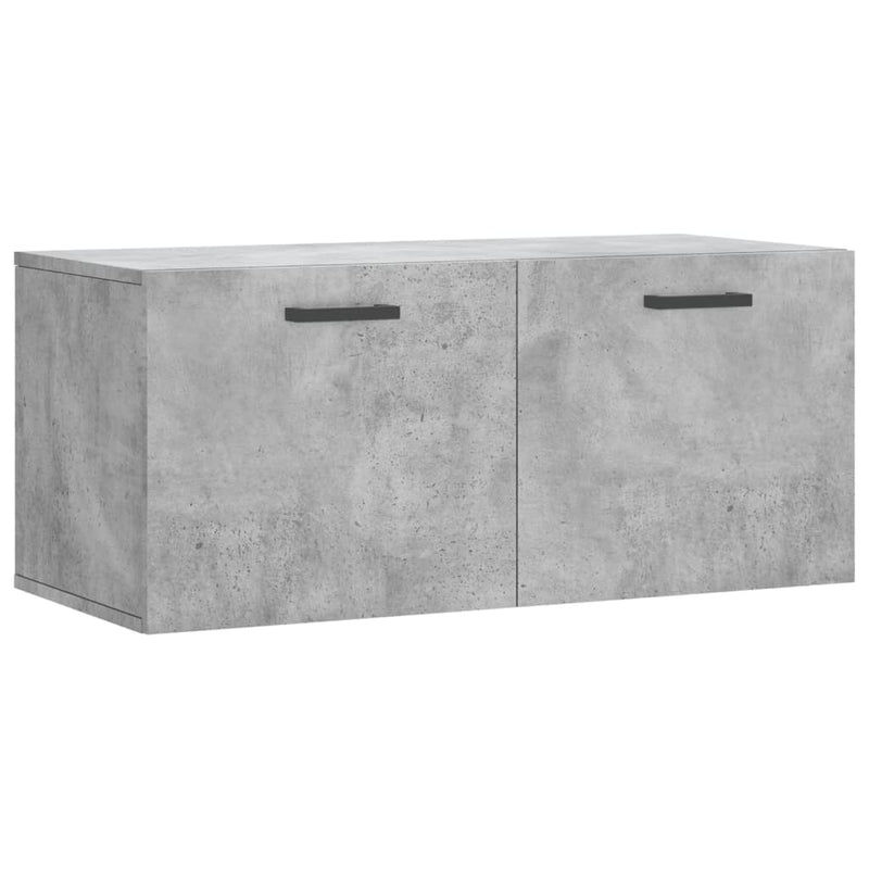 Wandschrank Betongrau 80x36,5x35 cm Holzwerkstoff