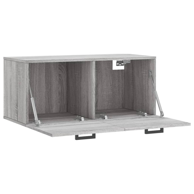 Wandschrank Grau Sonoma 80x36,5x35 cm Holzwerkstoff