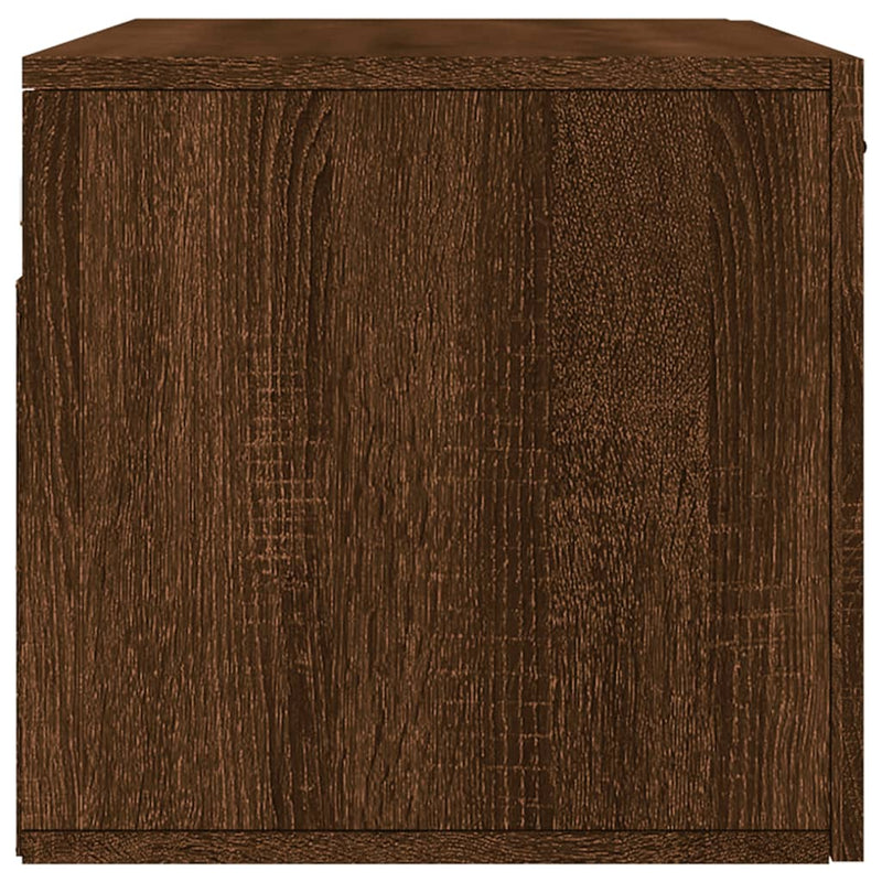 Wandschrank Braun Eichen-Optik 80x36,5x35 cm Holzwerkstoff