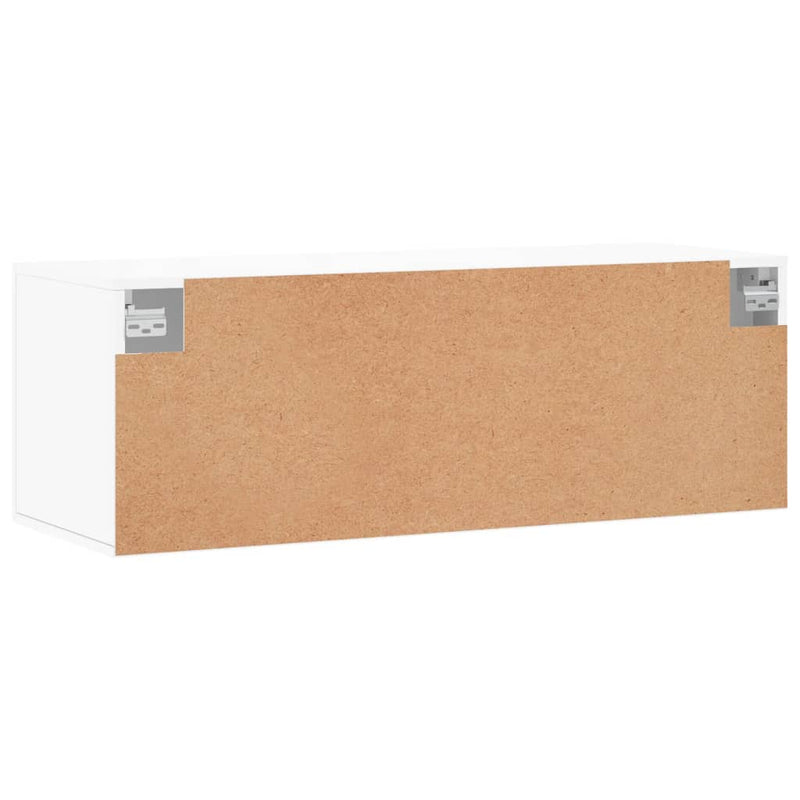 Wandschrank Weiß 100x36,5x35 cm Holzwerkstoff