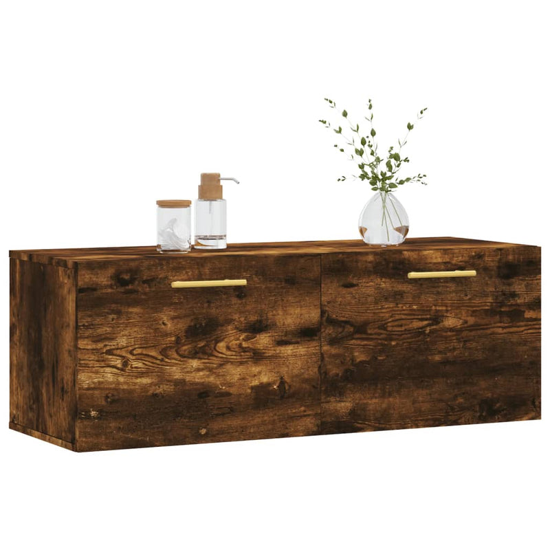 Wandschrank Räuchereiche 100x36,5x35 cm Holzwerkstoff