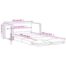 Bodensofa Mit Schlaffunktion 122X204X55 Cm Samt