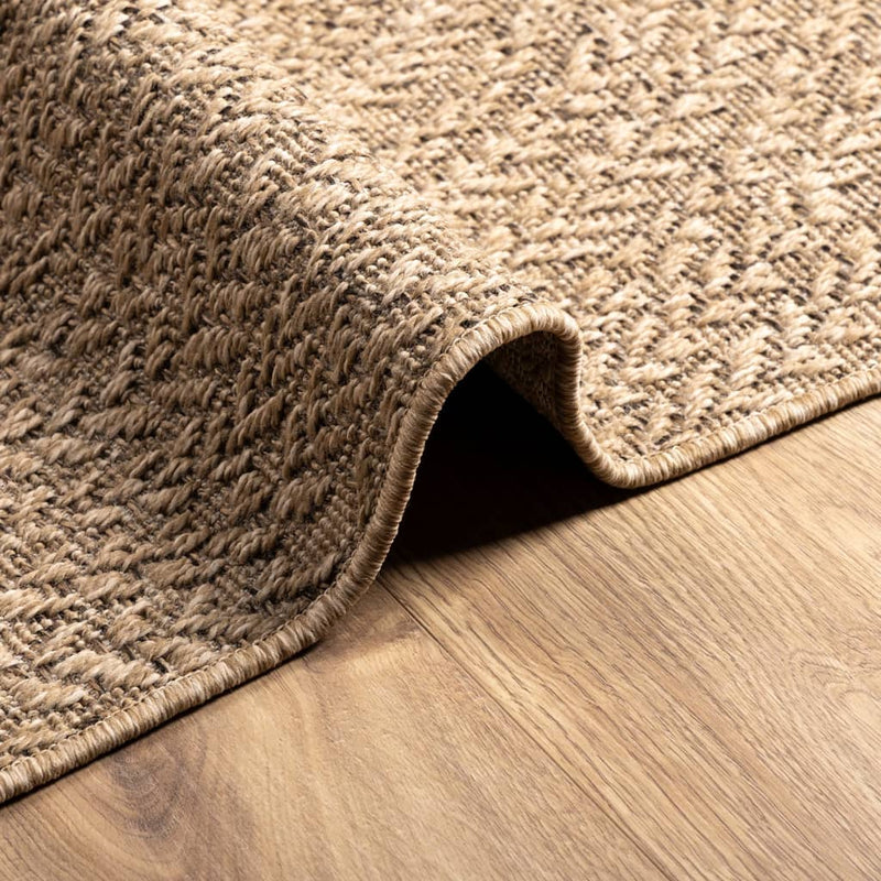 Teppich ZIZUR 160x230 cm Jute-Optik Indoor und Outdoor