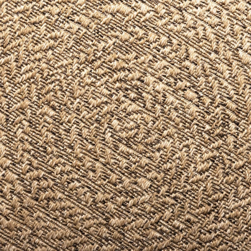 Teppich ZIZUR 200x290 cm Jute-Optik Indoor und Outdoor