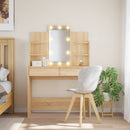 Schminktisch Mit Led-Leuchten 96X40X142 Cm