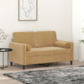 2-Sitzer-Sofa Mit Zierkissen 140 Cm Samt