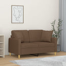 3-Sitzer-Sofa Mit Zierkissen 180 Cm Stoff