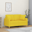 3-Sitzer-Sofa Mit Zierkissen 180 Cm Stoff