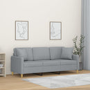 3-Sitzer-Sofa Mit Zierkissen 180 Cm Stoff