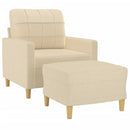 Sessel Mit Hocker 60 Cm Stoff