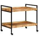 Küchenwagen 80X55X70 Cm Raues Massivholz Mango