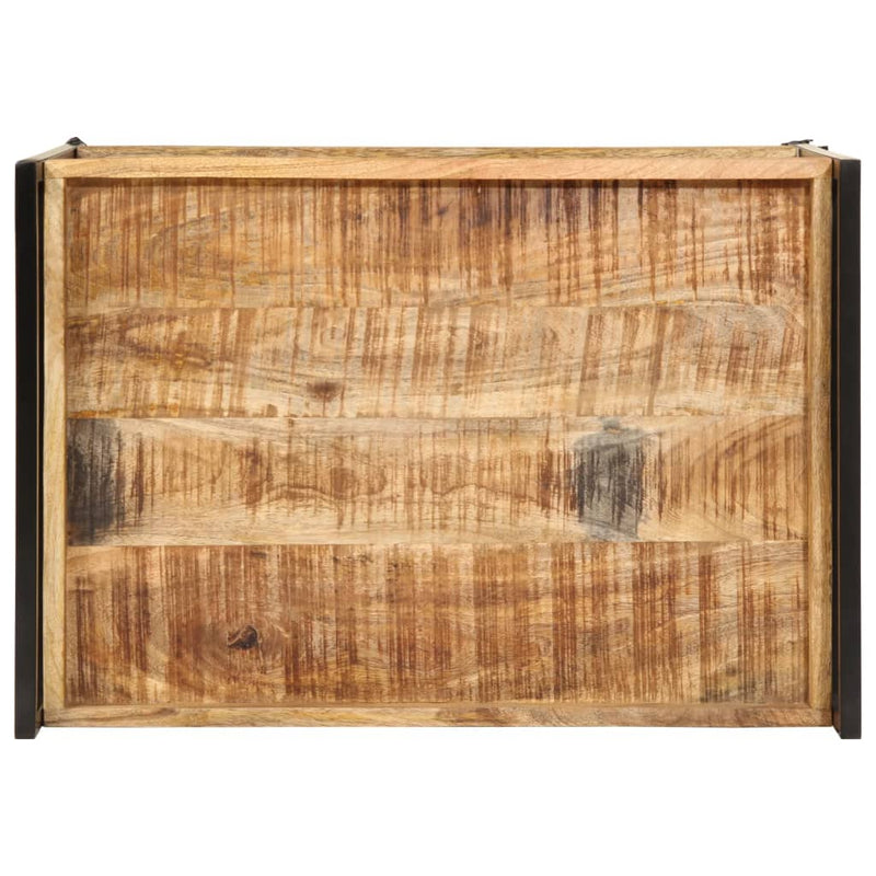 Küchenwagen 80x55x70 cm Raues Massivholz Mango