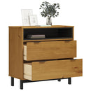 Schubladenschrank Flam 80X40X80 Cm Massivholz Kiefer